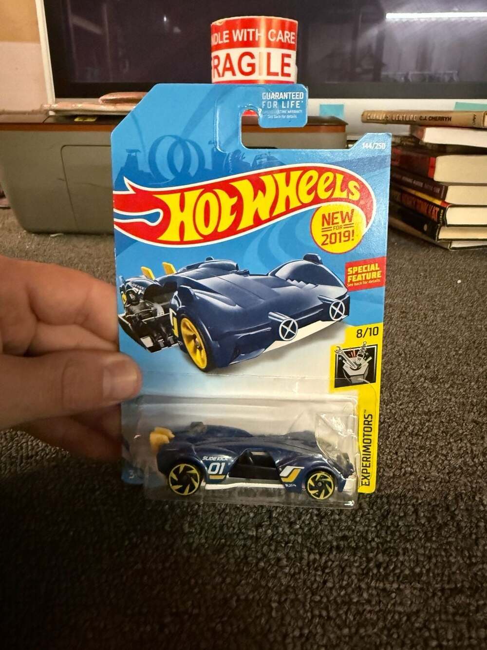 Hot Wheels Experimotors Slide Kick Blue 144/250 8/10